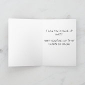 De holdingsLiefde van de speld Feestdagen Kaart (Binnen)