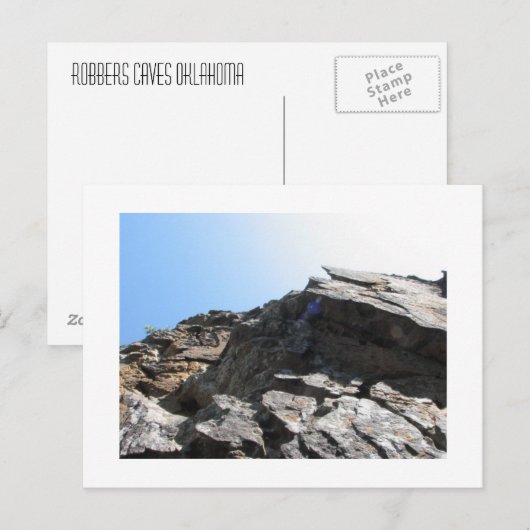 De Holen Oklahoma van rovers Briefkaart (Voorkant / Achterkant)