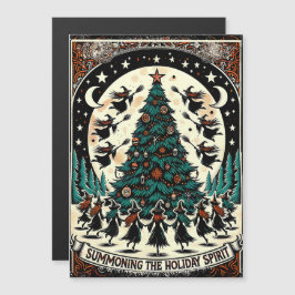 De Holiday Spirit Wenskaart Witch oproepen