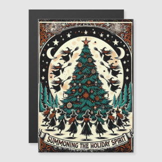 De Holiday Spirit Wenskaart Witch oproepen