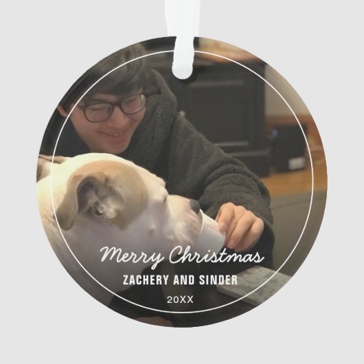 De Holiday van het Manuscript van de Foto van Keep Ornament (achterkant)