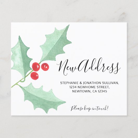 De Holly Nieuwe Kaart van de Aankondiging van het  (Voorkant)