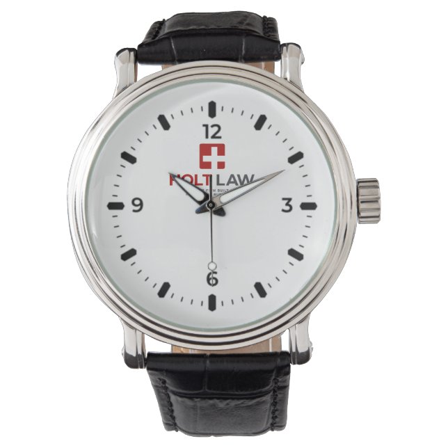 De Holt Law Leather Watch Horloge (Voorkant)
