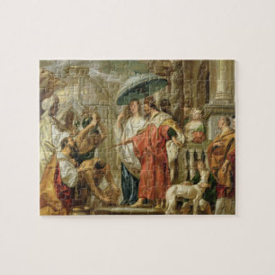 De homage van Caliph Harun Al-Rashid naar Charlema Legpuzzel