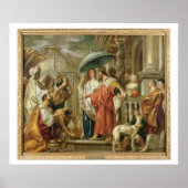 De homage van Caliph Harun Al-Rashid naar Charlema Poster (Voorkant)