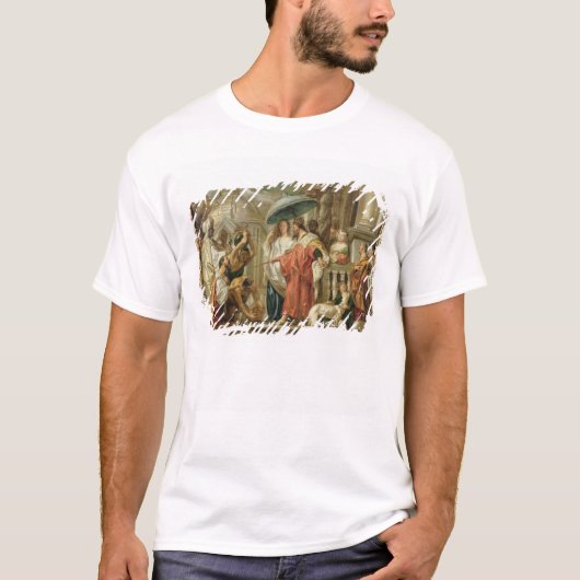 De homage van Caliph Harun Al-Rashid naar Charlema T-shirt (Voorkant)