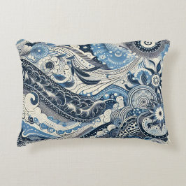 De Home Studio Indigo Bloom Accent Kussen