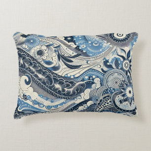 De Home Studio Indigo Bloom  Accent Kussen