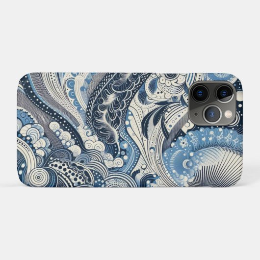 De Home Studio Indigo Bloom Case-Mate iPhone Case (Achterkant (horizontaal))