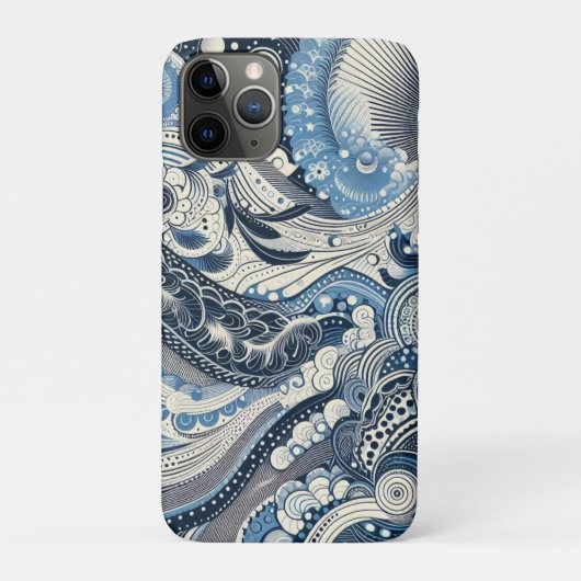 De Home Studio Indigo Bloom Case-Mate iPhone Case (Achterkant)
