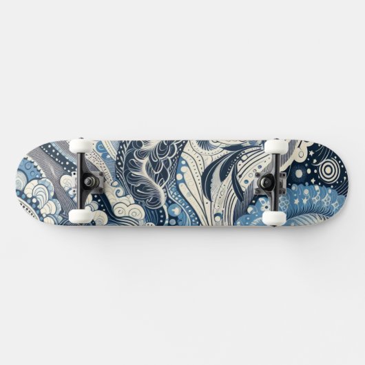 De Home Studio Indigo Bloom Persoonlijk Skateboard (Horizontaal)