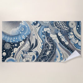 De Home Studio Indigo Bloom Strandlaken