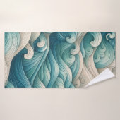 De Home Studio Oceaan Golf Zwervel  Badhanddoek (Badhanddoek)