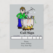 De Homebrew QSL-kaart past het aan! Briefkaart (Voorkant)