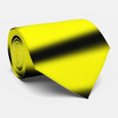 De hommel inspireerde het Zwarte & Gele Patroon Stropdas (Opgerold)