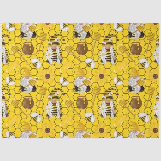 De Hommels en Honing Serie Ontwerp 4 Tissuepapier (Voorkant)