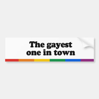 De homofielste van de stad bumpersticker