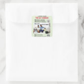 De homoseksuele agenda! vierkante sticker (Tas)