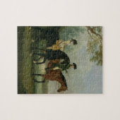 De Hon. Marcia Pitt Riding met haar broer, de Legpuzzel (Horizontaal)