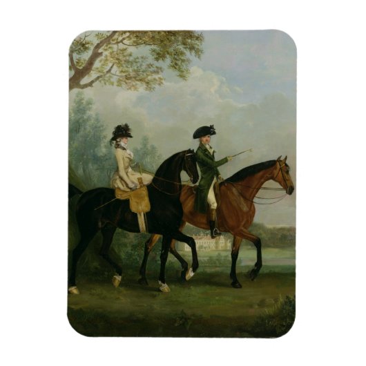 De Hon. Marcia Pitt Riding met haar broer, de Magneet (Verticaal)