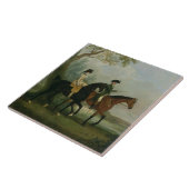 De Hon. Marcia Pitt Riding met haar broer, de Tegeltje (Zijkant)