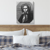De Hon. Mevrouw Yelverton, 1861 Canvas Afdruk (Insitu (Slaapkamer))