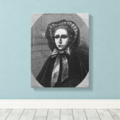 De Hon. Mevrouw Yelverton, 1861 Canvas Afdruk (Insitu (Houten vloer))
