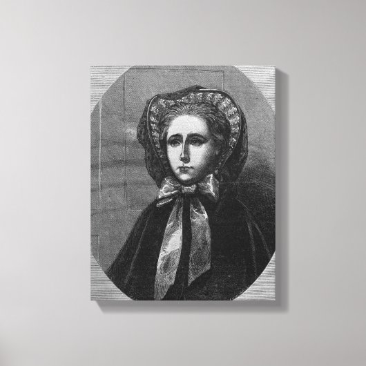 De Hon. Mevrouw Yelverton, 1861 Canvas Afdruk (Voorkant)