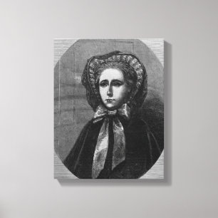 De Hon. Mevrouw Yelverton, 1861 Canvas Afdruk