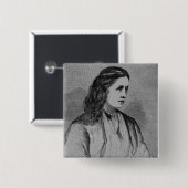 De Hon. Mevrouw Yelverton Vierkante Button 5,1 Cm (Voorkant /achterkant)