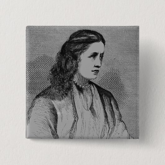 De Hon. Mevrouw Yelverton Vierkante Button 5,1 Cm (Voorkant)