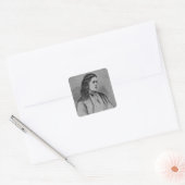 De Hon. Mevrouw Yelverton Vierkante Sticker (Envelop)