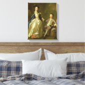 De Hon. Rachel Hamilton en haar broer Canvas Afdruk (Insitu (Slaapkamer))