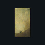 De hond, 1820-23 canvas afdruk<br><div class="desc">Afbeelding: 7066 The Dog,  1820-23 (olie op gipsplaat op doek),  Goya y Lucientes,  Francisco Jose de (1746-1828) / Prado,  Madrid,  Spanje / The Bridgeman Art Library</div>