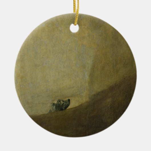 De hond, 1820-23 keramisch ornament (Voorkant)