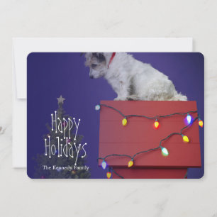 De Hond 2012 van Kerstmis Feestdagenkaart