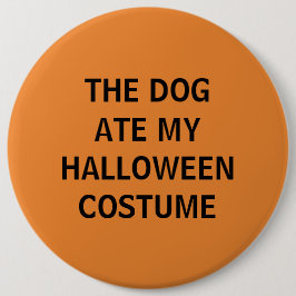 De hond Ate Mijn halloween kostuum Ronde Button 6,0 Cm