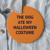 De hond Ate Mijn halloween kostuum Ronde Button 6,0 Cm (In situ)