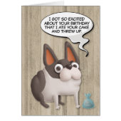 De hond "Ate Your Cake" grappige Birthday Kaart (Voorkant)