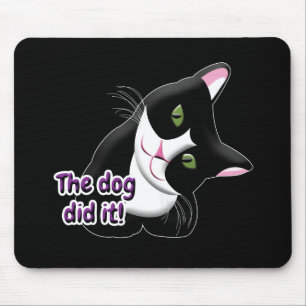 De hond deed het Cat Muismat