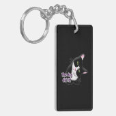 De hond deed het Cat Sleutelhanger (Voorkant Links)