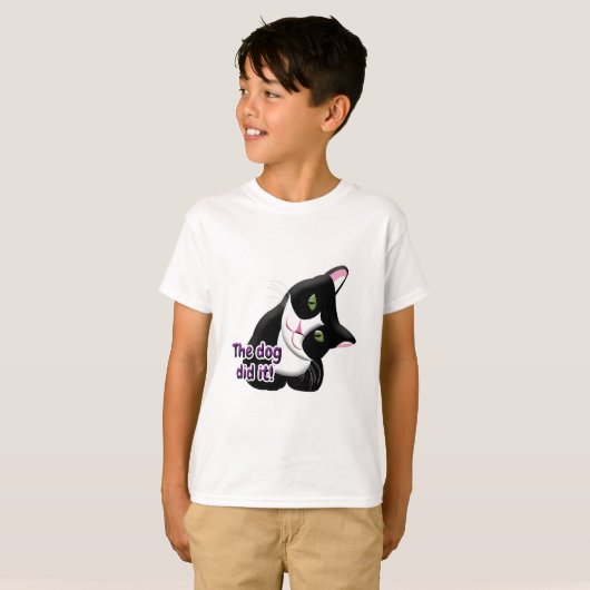 De hond deed het Cat T-shirt (Voorkant volledig)