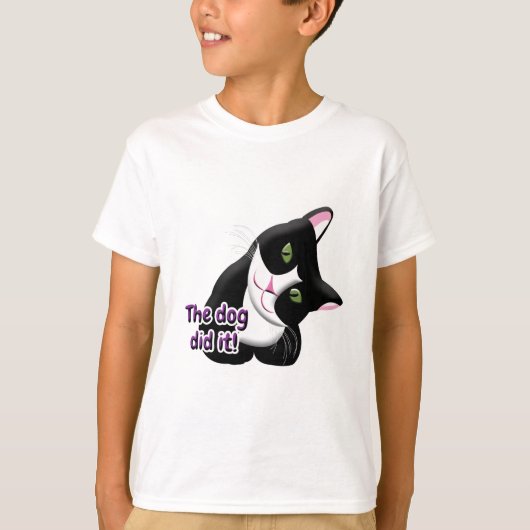 De hond deed het Cat T-shirt (Voorkant)
