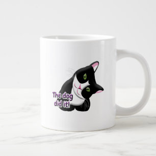 De hond deed het Kat Grote Koffiekop