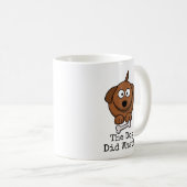 "De hond deed wat!" Cartoon Koffiemok (Voorkant rechts)