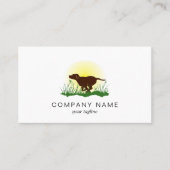 De hond draaien visitekaartje (Voorkant)