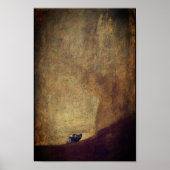 De hond (El Perro) - van Francisco Goya Poster (Voorkant)