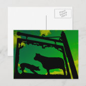 De hond en de koe. briefkaart (Voorkant / Achterkant)