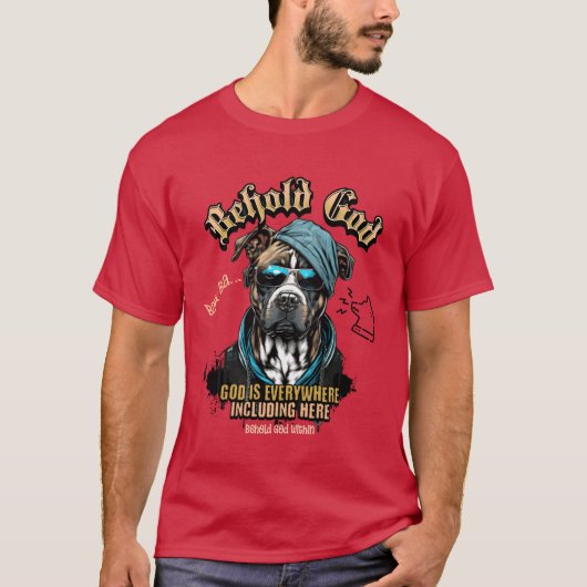 De hond en God meisje cadeau T-shirt (Voorkant)