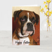 De Hond Gelukkig Vaderdag van de bokser Kaart (Gele Bloem)